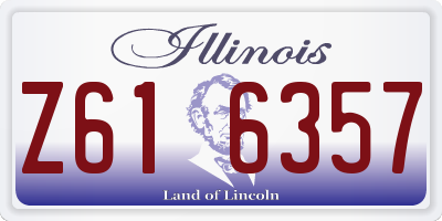 IL license plate Z616357