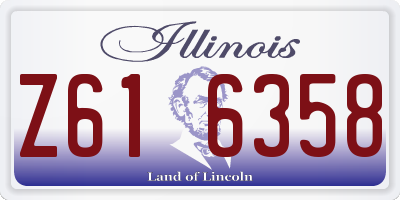 IL license plate Z616358