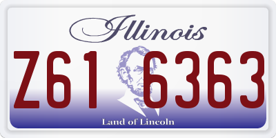 IL license plate Z616363