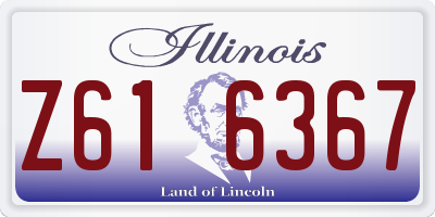 IL license plate Z616367