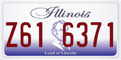 IL license plate Z616371