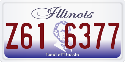 IL license plate Z616377