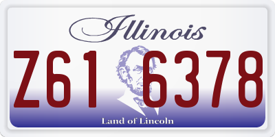 IL license plate Z616378