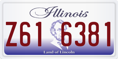 IL license plate Z616381