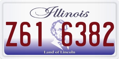 IL license plate Z616382