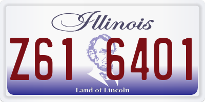 IL license plate Z616401