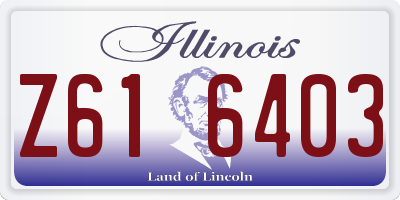 IL license plate Z616403