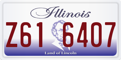 IL license plate Z616407