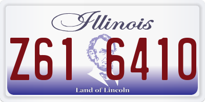IL license plate Z616410