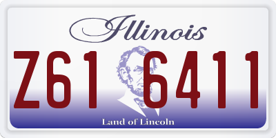 IL license plate Z616411