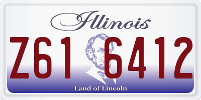 IL license plate Z616412