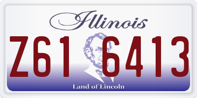 IL license plate Z616413
