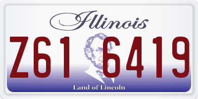 IL license plate Z616419