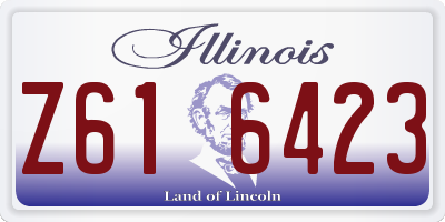 IL license plate Z616423