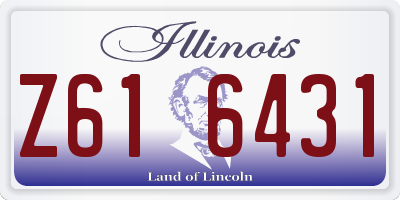 IL license plate Z616431