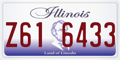 IL license plate Z616433
