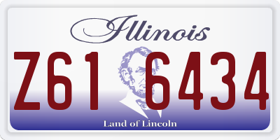 IL license plate Z616434