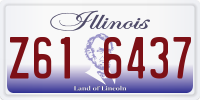 IL license plate Z616437
