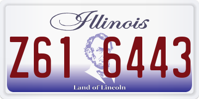 IL license plate Z616443