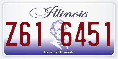 IL license plate Z616451