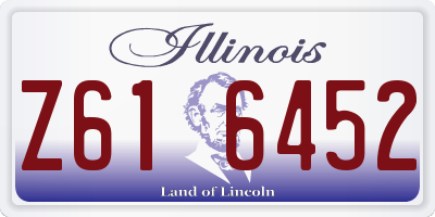 IL license plate Z616452