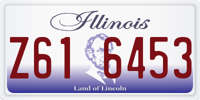 IL license plate Z616453