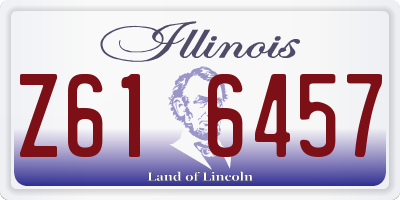IL license plate Z616457