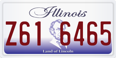 IL license plate Z616465