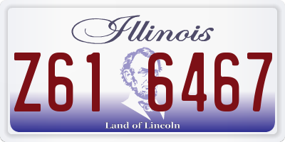 IL license plate Z616467