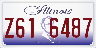 IL license plate Z616487