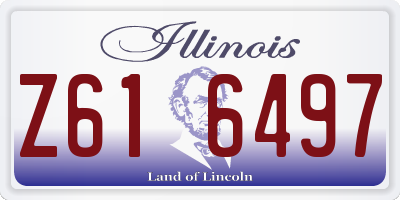 IL license plate Z616497