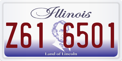 IL license plate Z616501