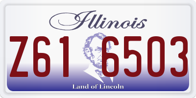 IL license plate Z616503