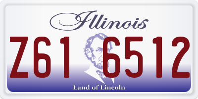IL license plate Z616512