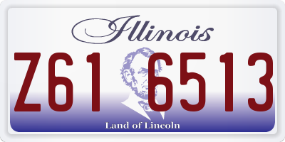 IL license plate Z616513