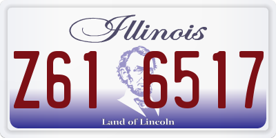 IL license plate Z616517