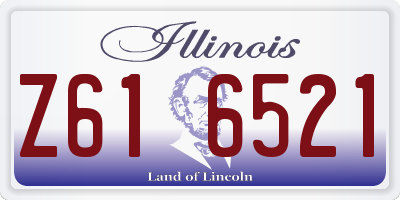 IL license plate Z616521