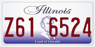 IL license plate Z616524