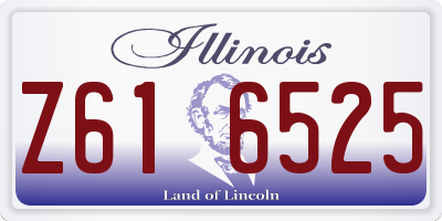 IL license plate Z616525