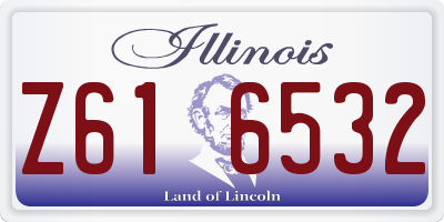 IL license plate Z616532