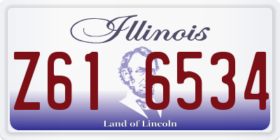 IL license plate Z616534