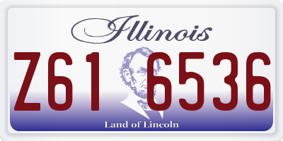 IL license plate Z616536