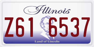 IL license plate Z616537