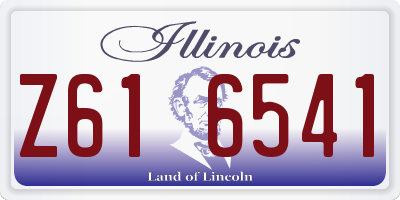 IL license plate Z616541