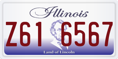 IL license plate Z616567