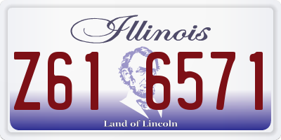 IL license plate Z616571