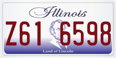 IL license plate Z616598