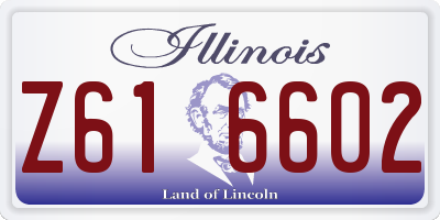 IL license plate Z616602