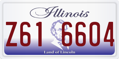 IL license plate Z616604