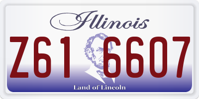 IL license plate Z616607